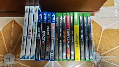 videogiochi xbox ps4 e wii
