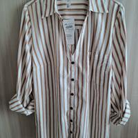Camicia donna a righe NUOVA con cartellino