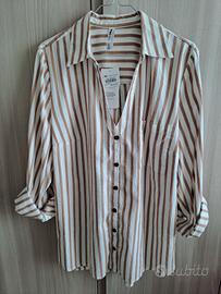 Camicia donna a righe NUOVA con cartellino
