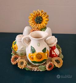 Set tavola vintage in ceramica