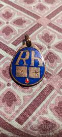 Ciondolo vintage argento smalti RH A+