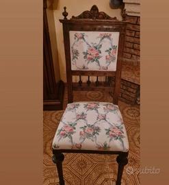 sedia antiquariato in legno