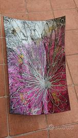 Piatto decorativo in vetro 