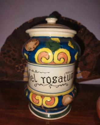 vaso da farmacia antica mel  rosatum