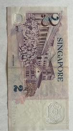 Banconota Singapore 2 dollari
