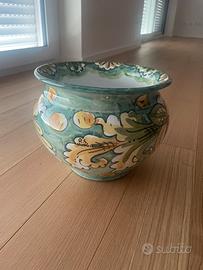 Porta vaso ceramica Caltagirone