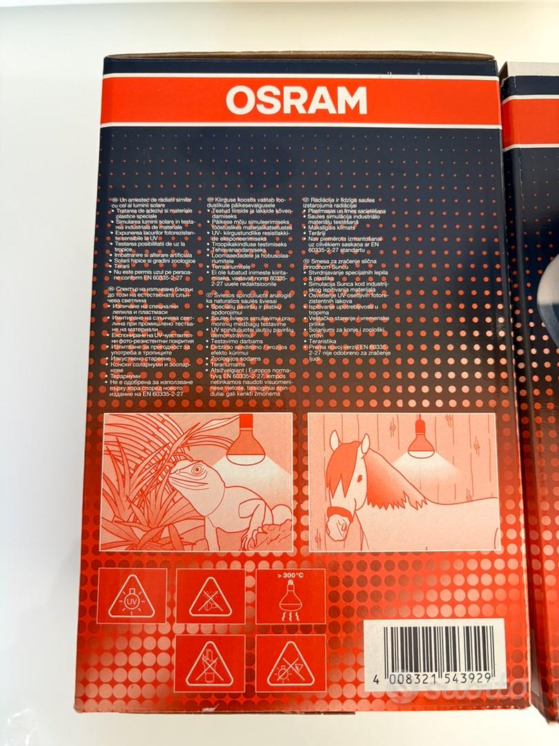 Lampadina OSRAM ULTRA-VITALUX 300W - Luce Solare Per Test Invecchiamento E Polimerizzazione