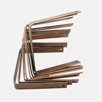 8 Staffe Rame Sezione Quadrata 16,5×16×2,5 cm