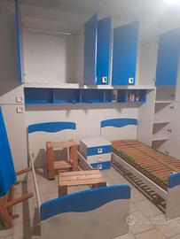 Cameretta a ponte nuova completa di reti e scrivan