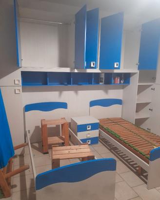 Cameretta a ponte nuova completa di reti e scrivan