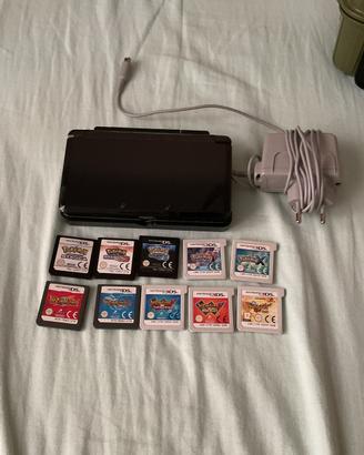 Nintendo 3ds+giochi+postazione di ricarica