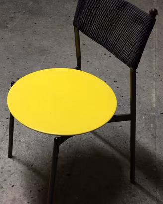 Sedia Lema in metallo L26 per cameretta anni 80-90