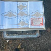 Servizio nuovo per 6 persone lavorato a mano