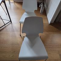 5 Sedie IKEA bianche - Perfette per cucina/sala