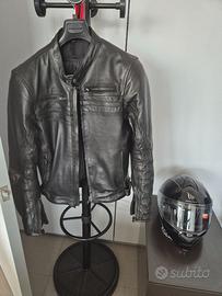 Giacca Moto tg 50 in pelle cn protezioni