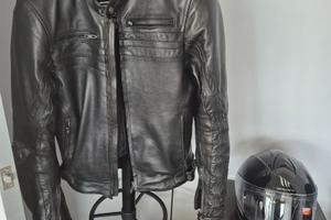 Giacca Moto tg 50 in pelle cn protezioni