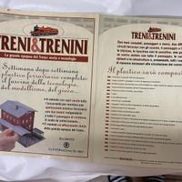 Plastico con paesaggio, treni , luci case