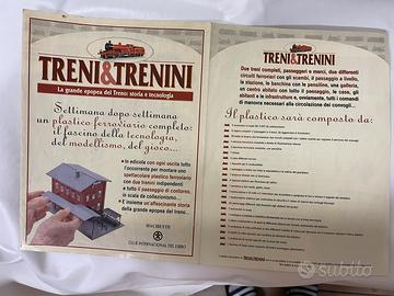 Plastico con paesaggio, treni , luci case