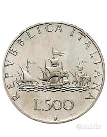 monete 500. lire argento fior di conio