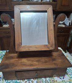 Specchio stile antico in legno