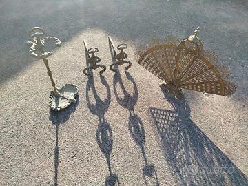 attrezzi per caminetto antichi