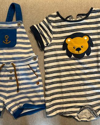 Pagliaccetti/tutine Okaïdi bimbo 18M