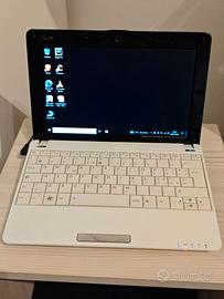 Asus eee PC 1005HA con alimentatore Bianco e nero