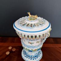 Vaso per coltivare basilico in maiolica valenciana