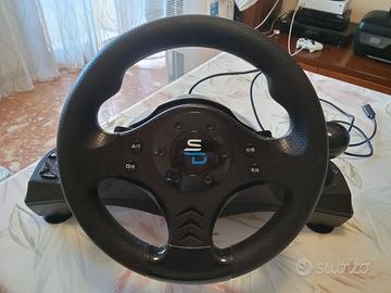 Volante completo di pedali PC e Consolle