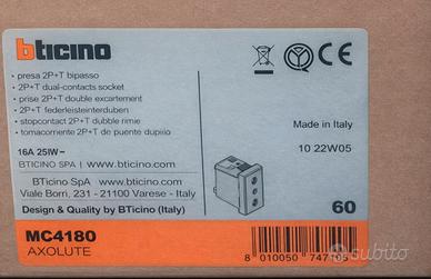 scatola intera originale BTicino Axolute MC4180.