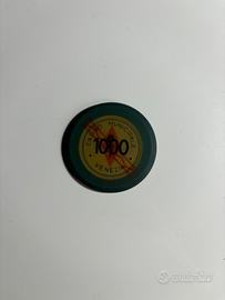Chip Vintage Casino Municipale Venezia 1000 lire