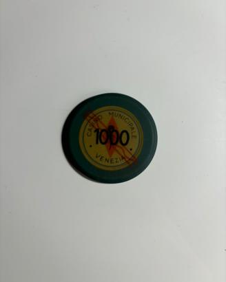 Chip Vintage Casino Municipale Venezia 1000 lire