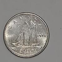 Moneta 10 cents Canada 1978