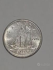Moneta 10 cents Canada 1978