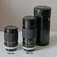 Obb. Canon FD 135 e 200 mm