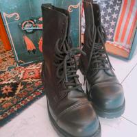 Anfibi Red Black nero lucido 