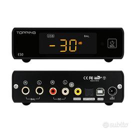 Topping PA5 + DAC E50 + Cavi Bilanciati