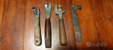 Set di apriscatole d'epoca