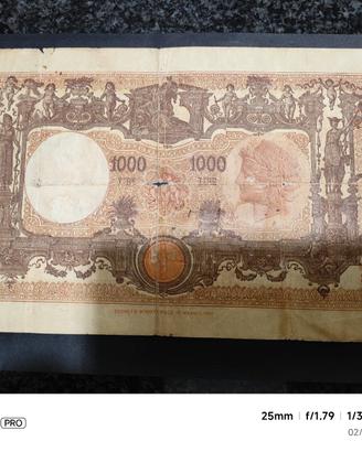 1000 lire testina 1942