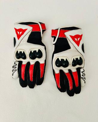 DAINESE MIG C2 guanti moto unisex TG.M biano/rosso