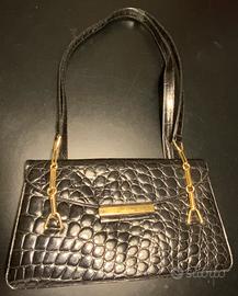 Borsa Vintage Francesco Biasia stampa coccodrillo