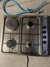piano cottura Nardi 3brucciatori  gas e 1 eletrico