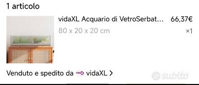 ACQUARIO VIDAXL MAI USATO