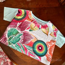 T-shirt Desigual crop, anni 2000