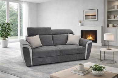 DIVANO LETTO TIFFANYY materasso H21 con memory