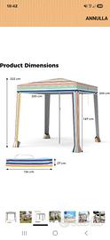 Gazebo per spiaggia