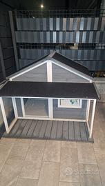 Cuccia casetta con portico