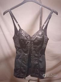 top bustier corsetto Dolce & Gabbana vintage nero