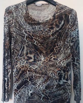 Maglia donna leopardata Andrea Marè
