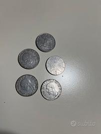Monete da 1lira/20cent.lire/2 lire/50cent.lire